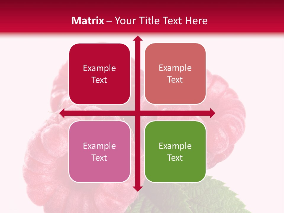 Raw Healthy Raspberry PowerPoint Template