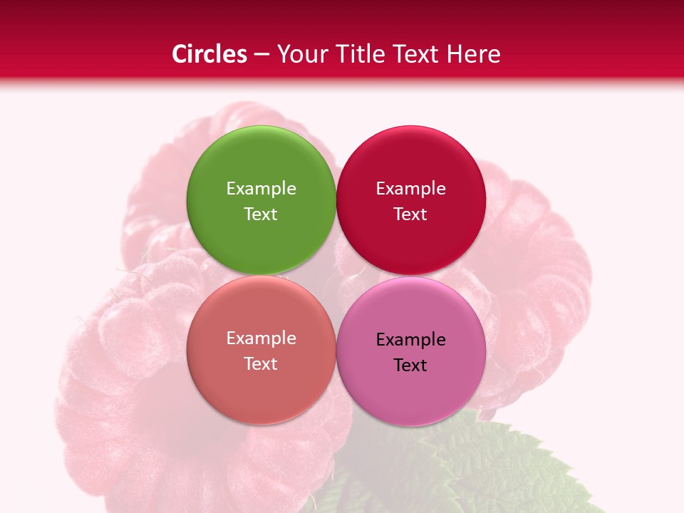 Raw Healthy Raspberry PowerPoint Template