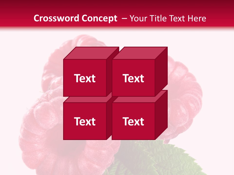 Raw Healthy Raspberry PowerPoint Template