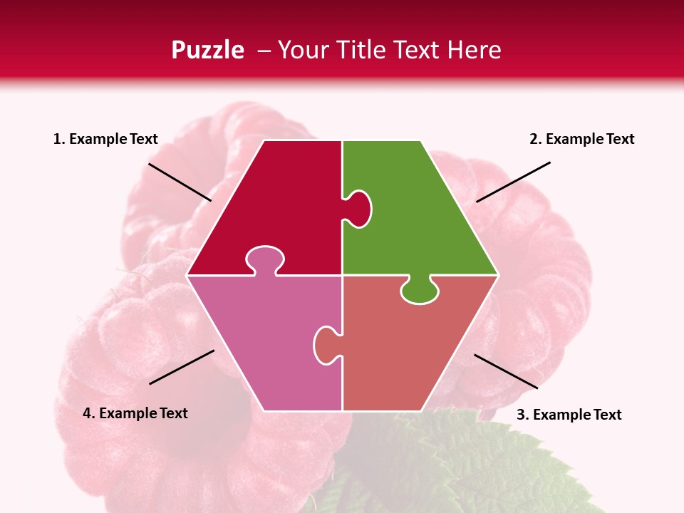 Raw Healthy Raspberry PowerPoint Template