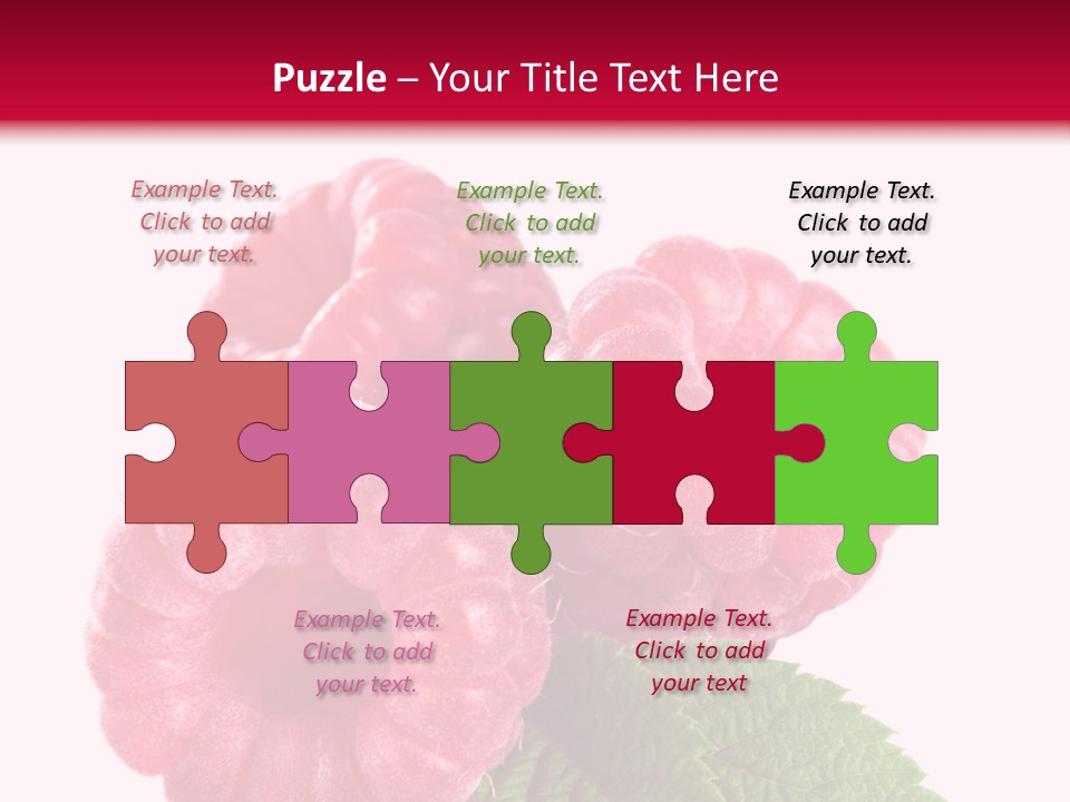 Raw Healthy Raspberry PowerPoint Template