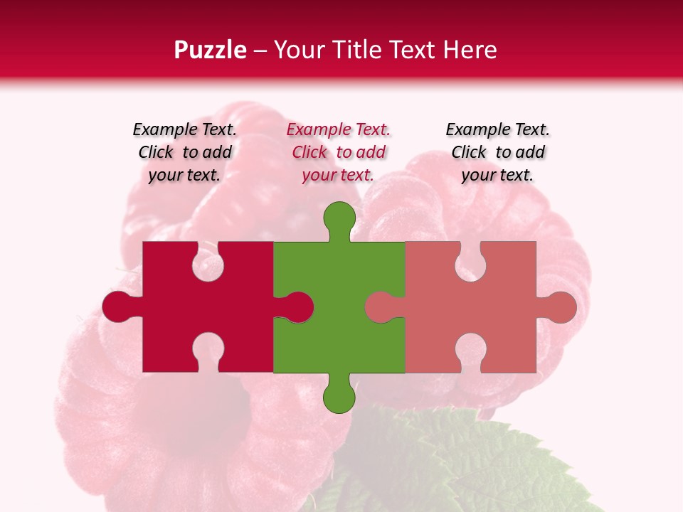 Raw Healthy Raspberry PowerPoint Template