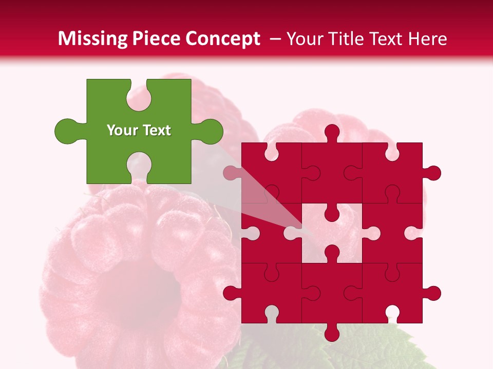 Raw Healthy Raspberry PowerPoint Template
