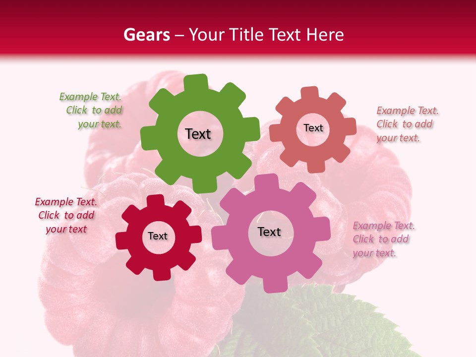 Raw Healthy Raspberry PowerPoint Template