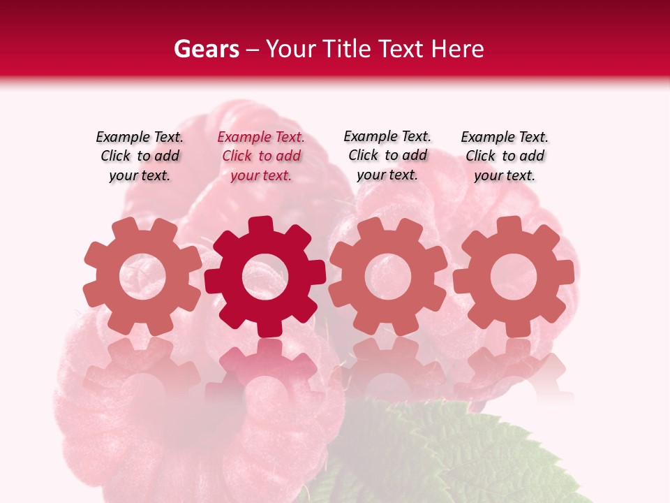 Raw Healthy Raspberry PowerPoint Template