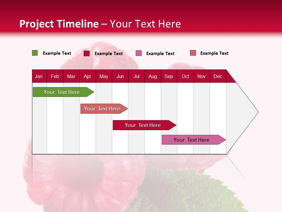 Raw Healthy Raspberry PowerPoint Template