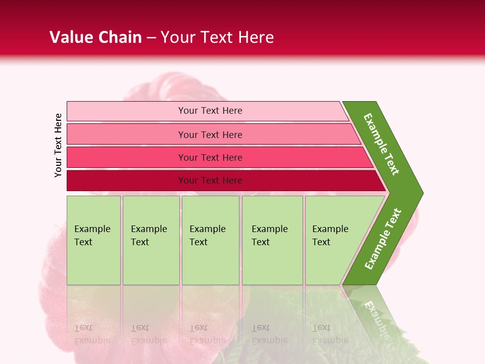 Raw Healthy Raspberry PowerPoint Template