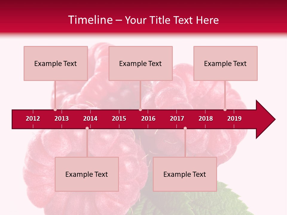 Raw Healthy Raspberry PowerPoint Template