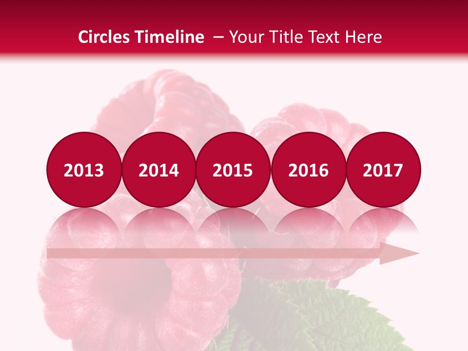 Raw Healthy Raspberry PowerPoint Template