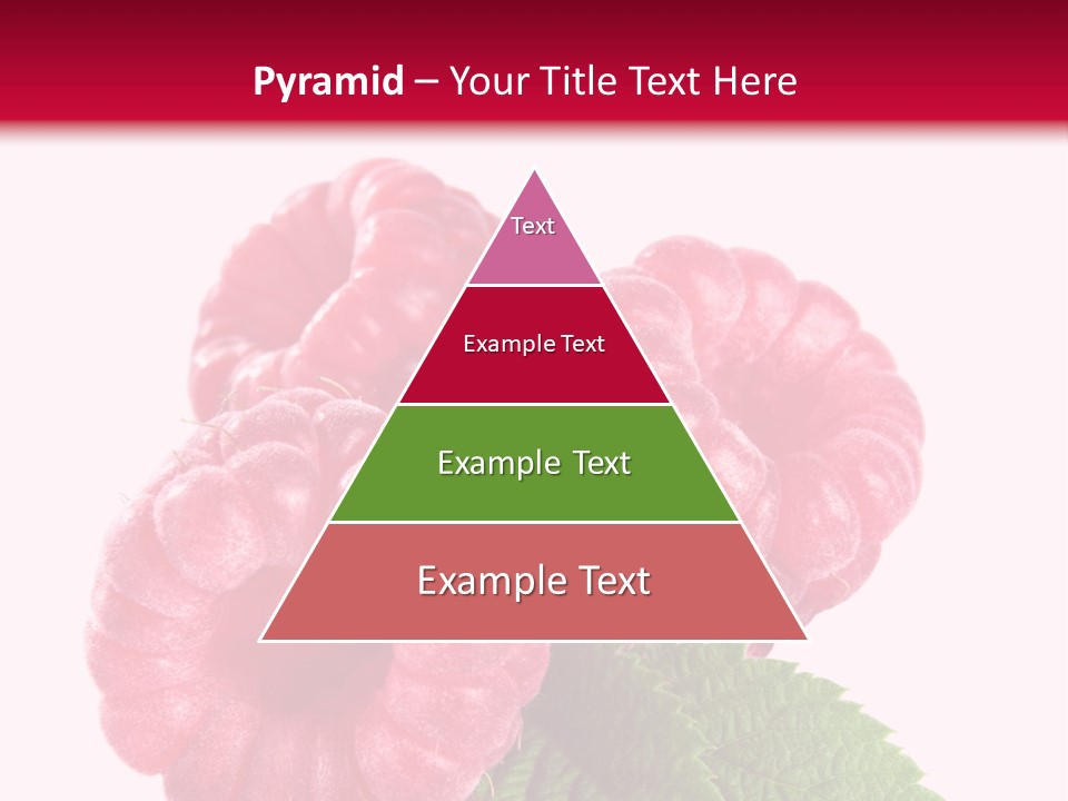 Raw Healthy Raspberry PowerPoint Template
