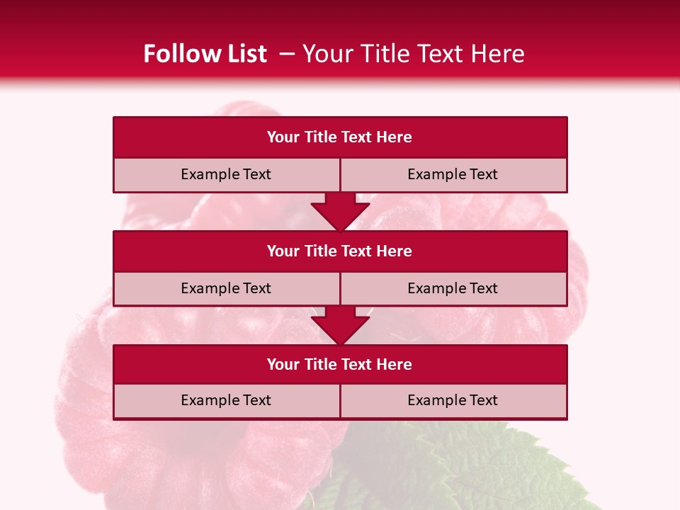 Raw Healthy Raspberry PowerPoint Template