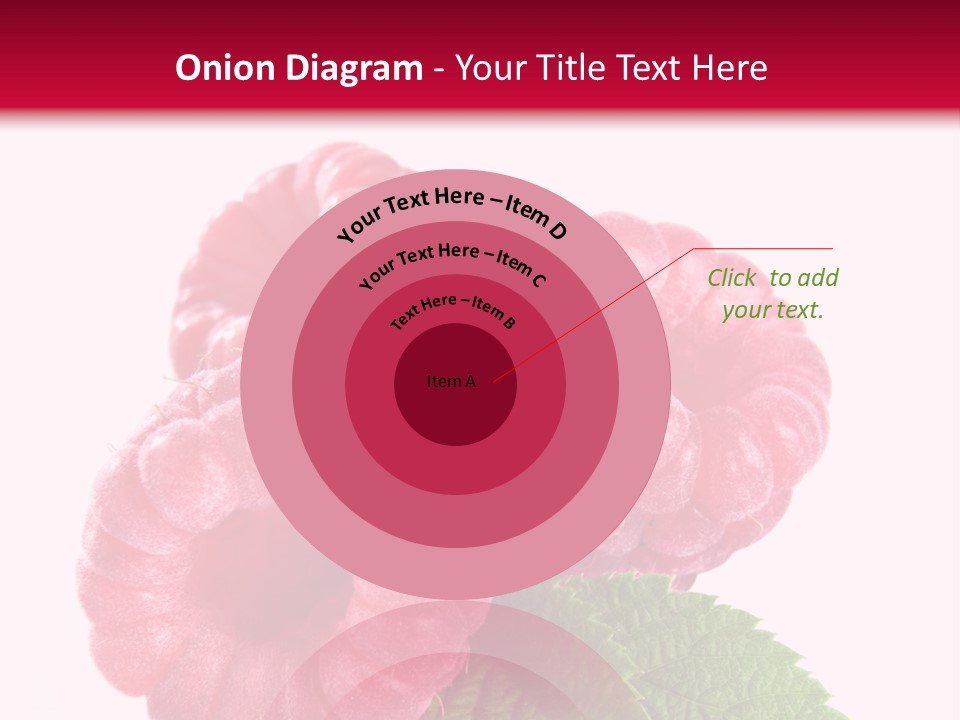 Raw Healthy Raspberry PowerPoint Template