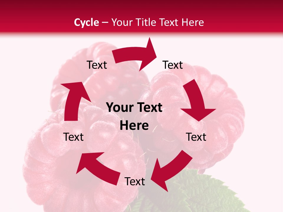 Raw Healthy Raspberry PowerPoint Template