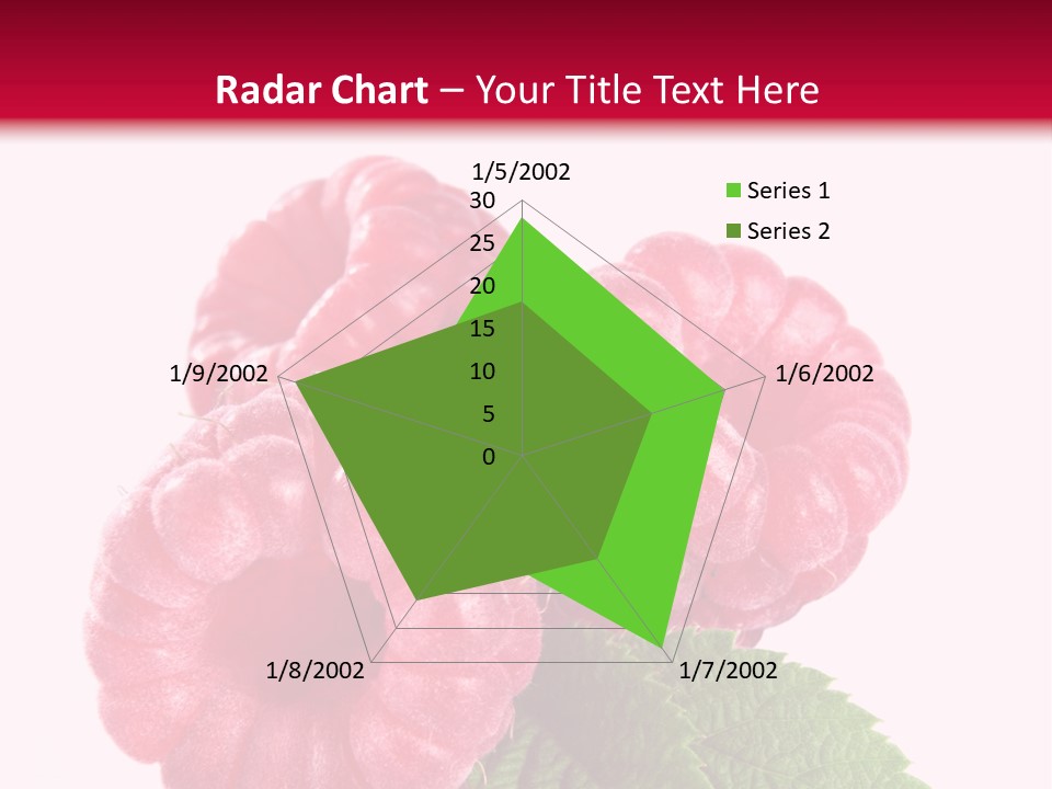 Raw Healthy Raspberry PowerPoint Template
