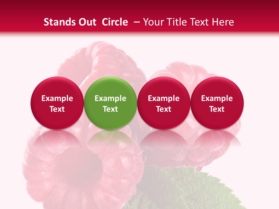 Raw Healthy Raspberry PowerPoint Template
