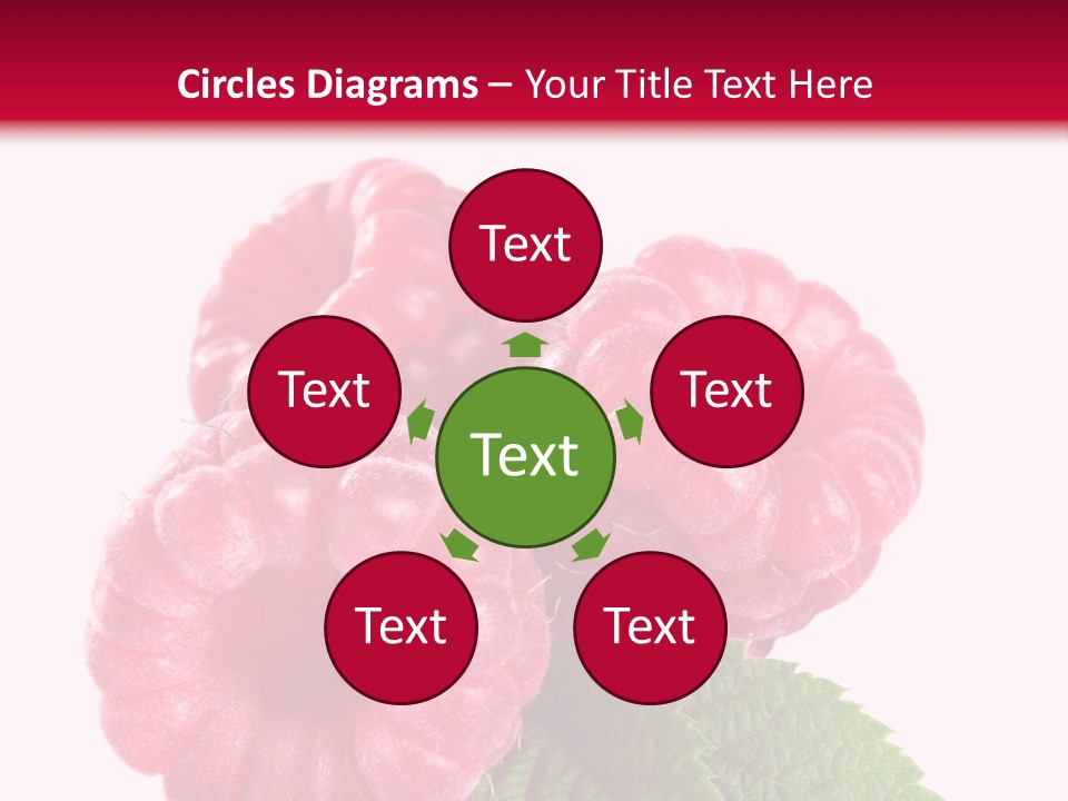 Raw Healthy Raspberry PowerPoint Template