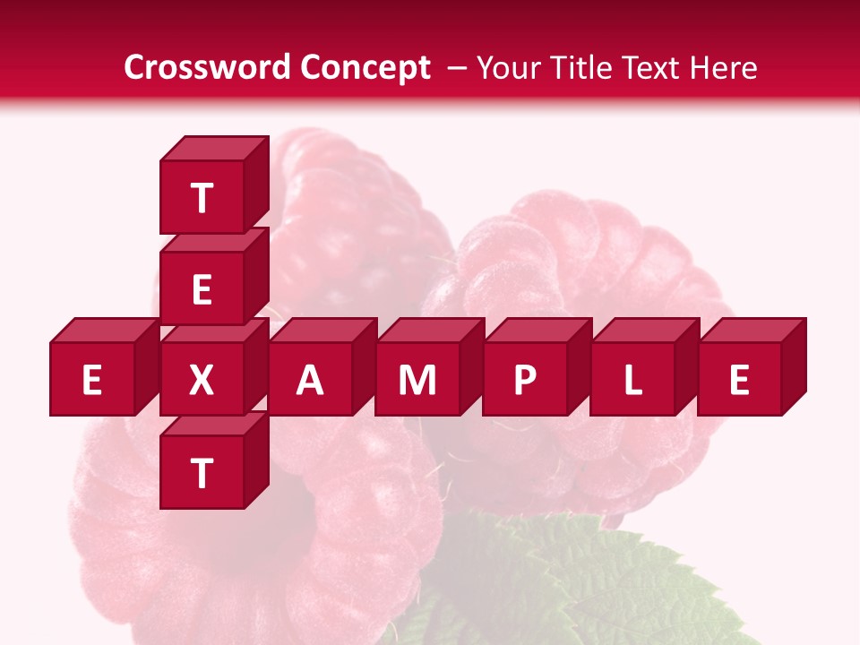Raw Healthy Raspberry PowerPoint Template