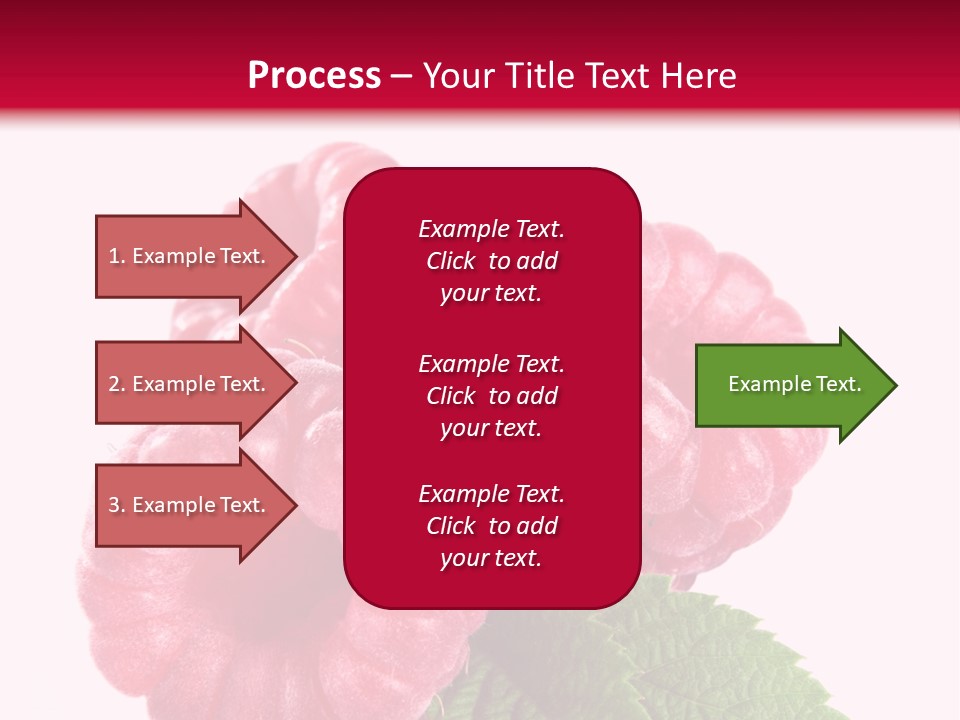 Raw Healthy Raspberry PowerPoint Template