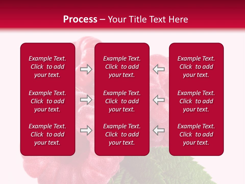 Raw Healthy Raspberry PowerPoint Template