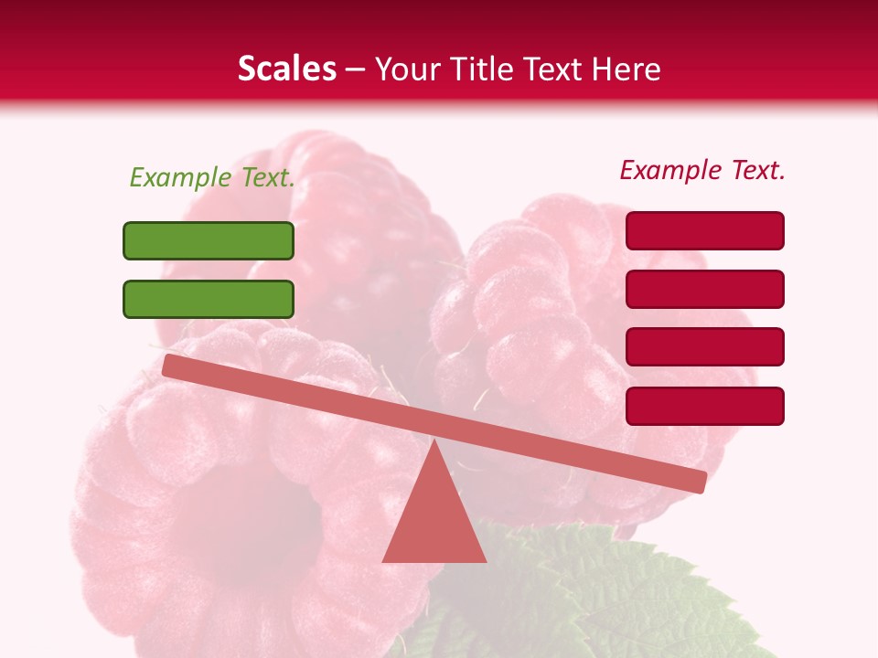 Raw Healthy Raspberry PowerPoint Template