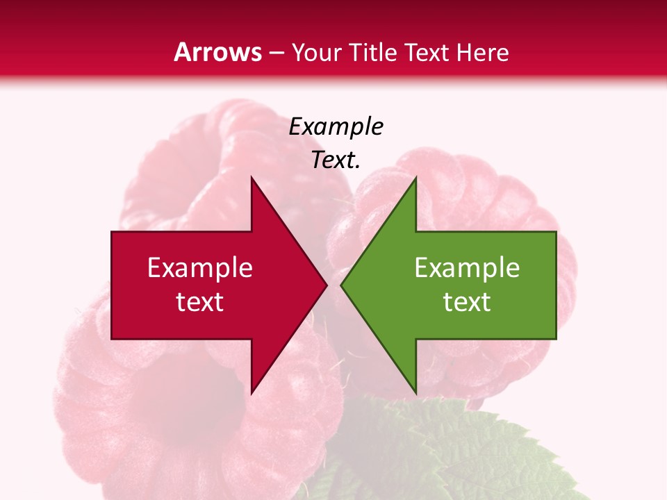 Raw Healthy Raspberry PowerPoint Template