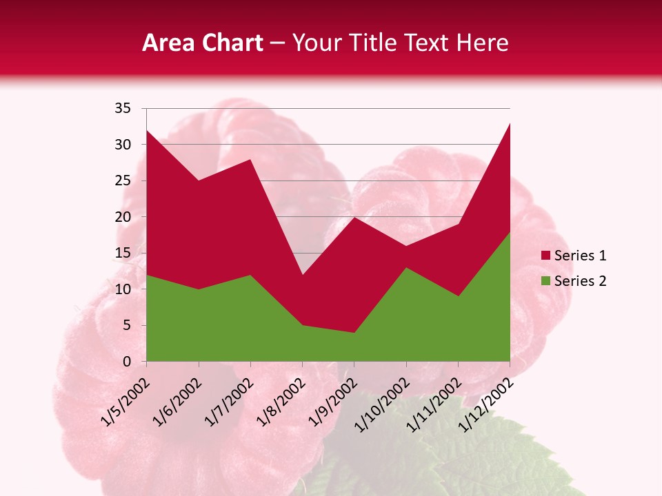 Raw Healthy Raspberry PowerPoint Template