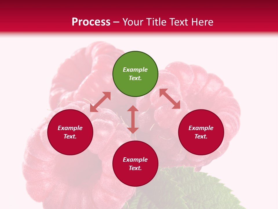 Raw Healthy Raspberry PowerPoint Template