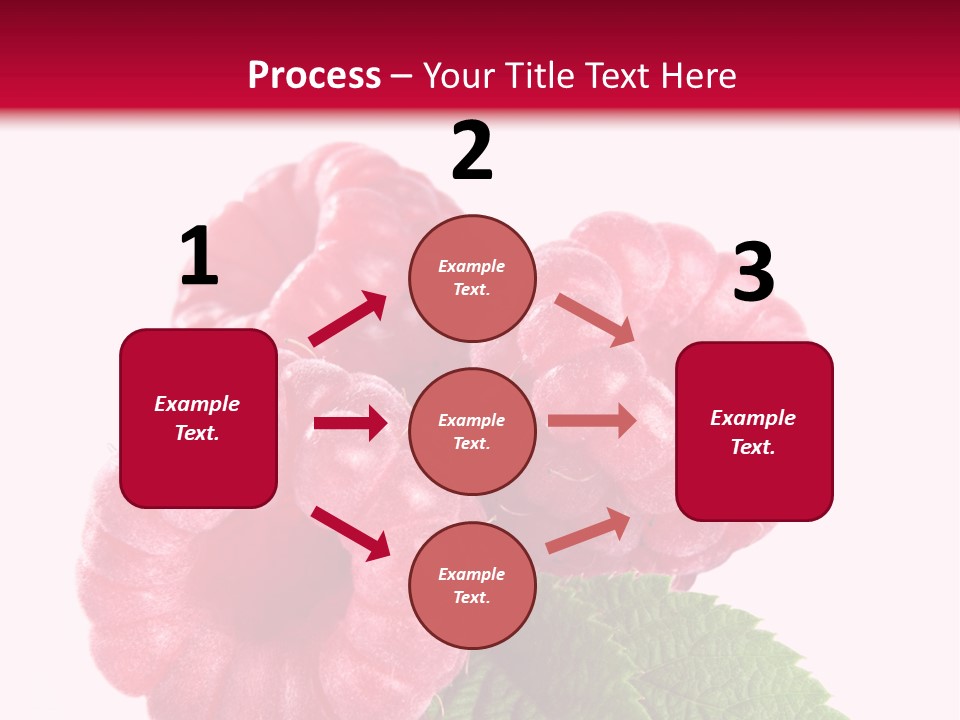 Raw Healthy Raspberry PowerPoint Template