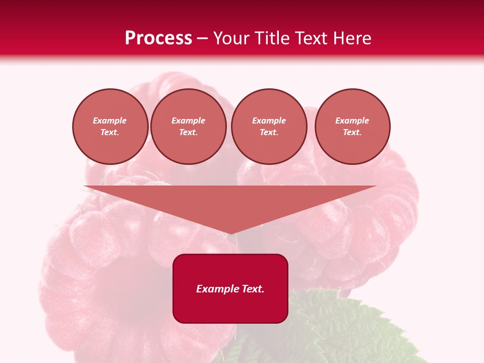 Raw Healthy Raspberry PowerPoint Template
