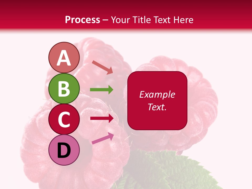 Raw Healthy Raspberry PowerPoint Template