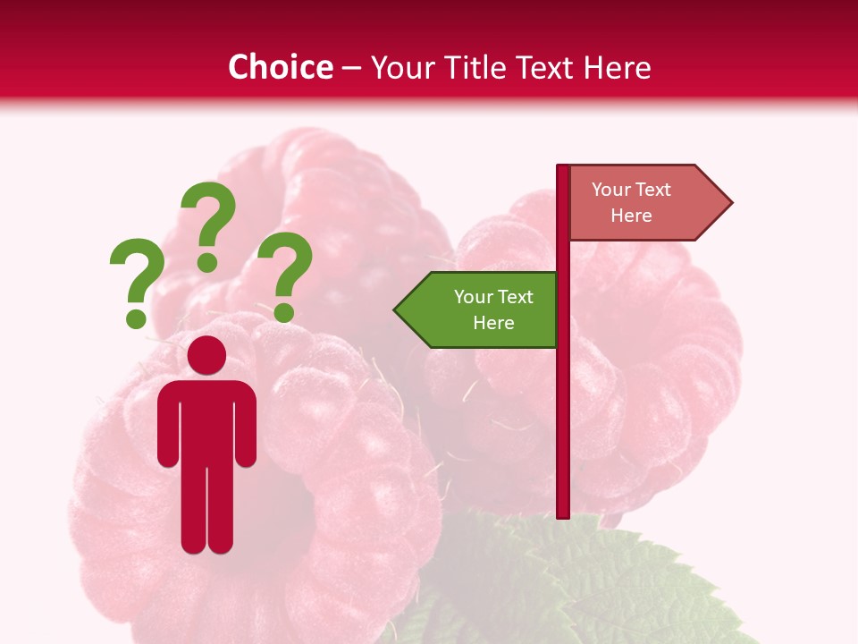Raw Healthy Raspberry PowerPoint Template