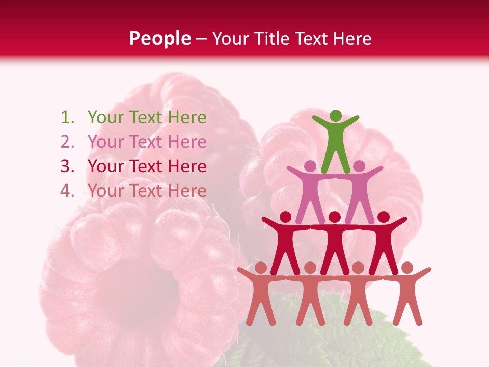 Raw Healthy Raspberry PowerPoint Template