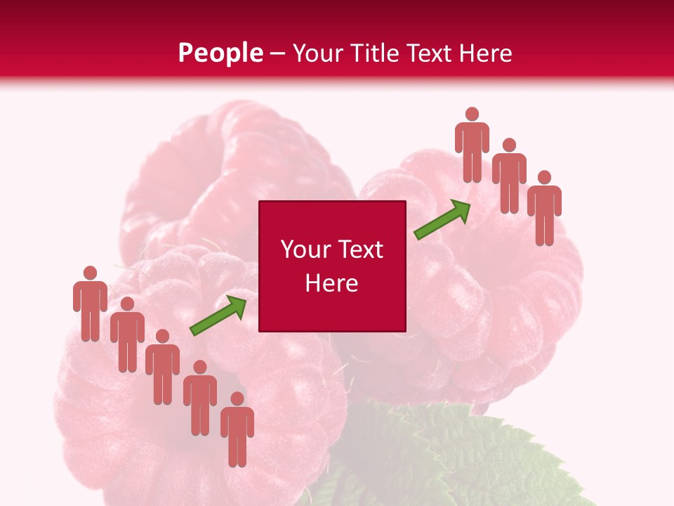 Raw Healthy Raspberry PowerPoint Template