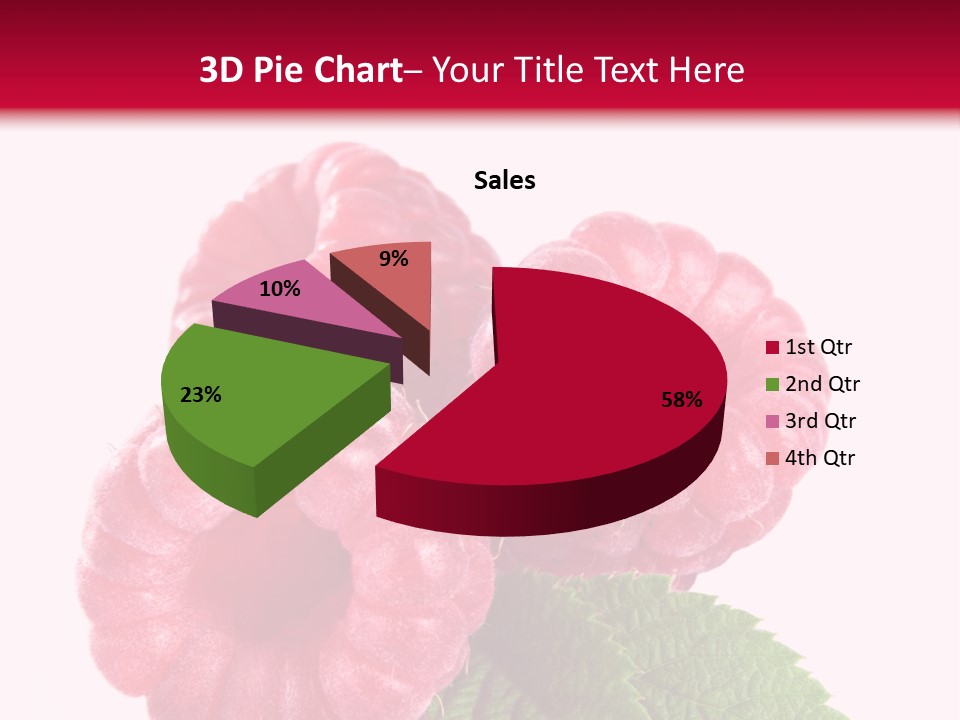 Raw Healthy Raspberry PowerPoint Template
