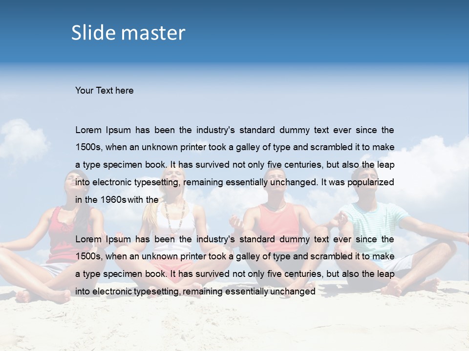 Adult Lifestyle White PowerPoint Template