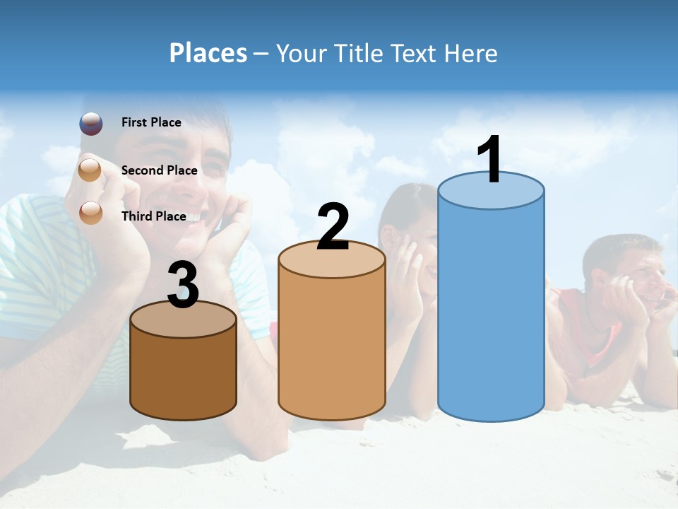 Sand Human Girl PowerPoint Template