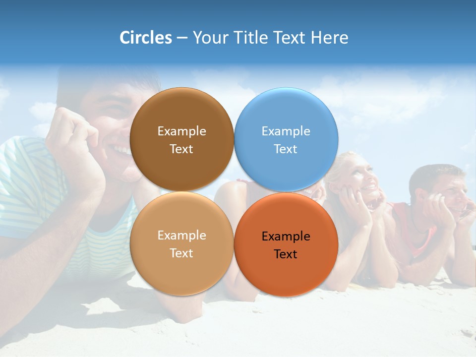 Sand Human Girl PowerPoint Template