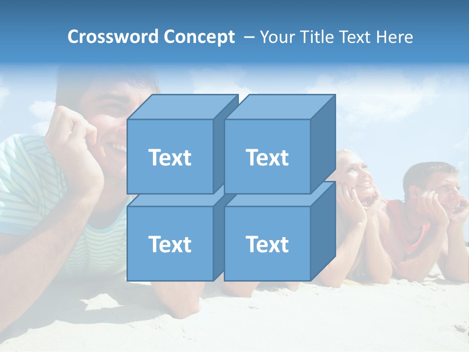 Sand Human Girl PowerPoint Template