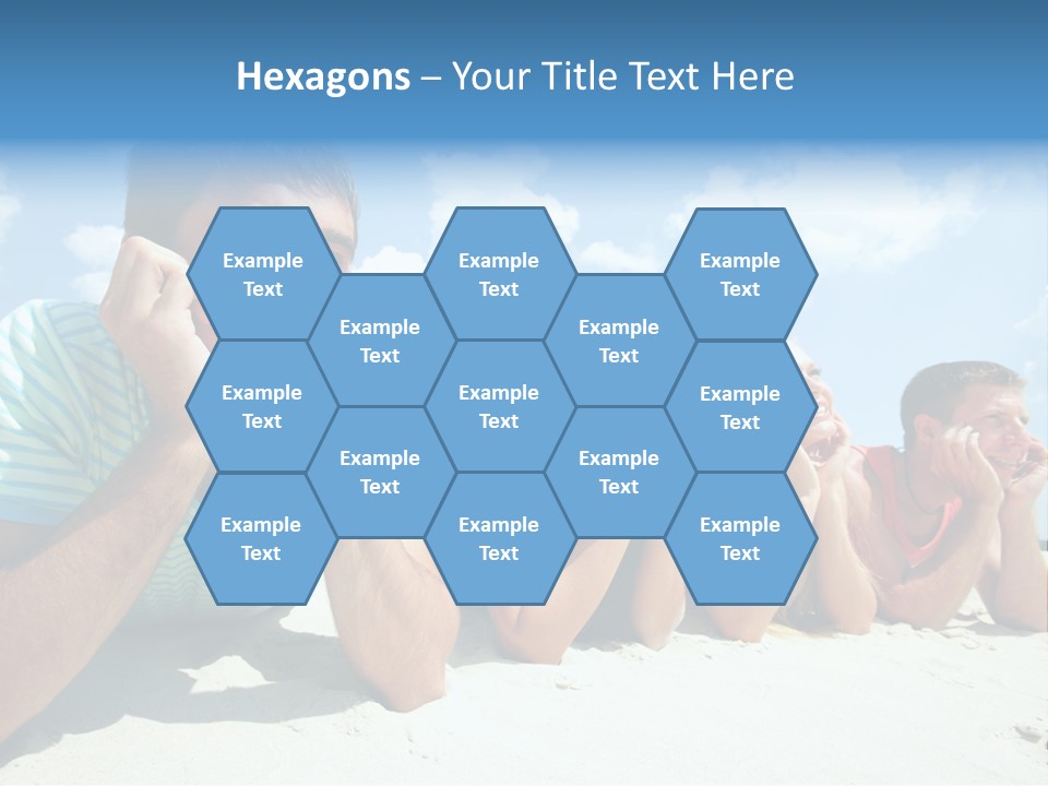 Sand Human Girl PowerPoint Template