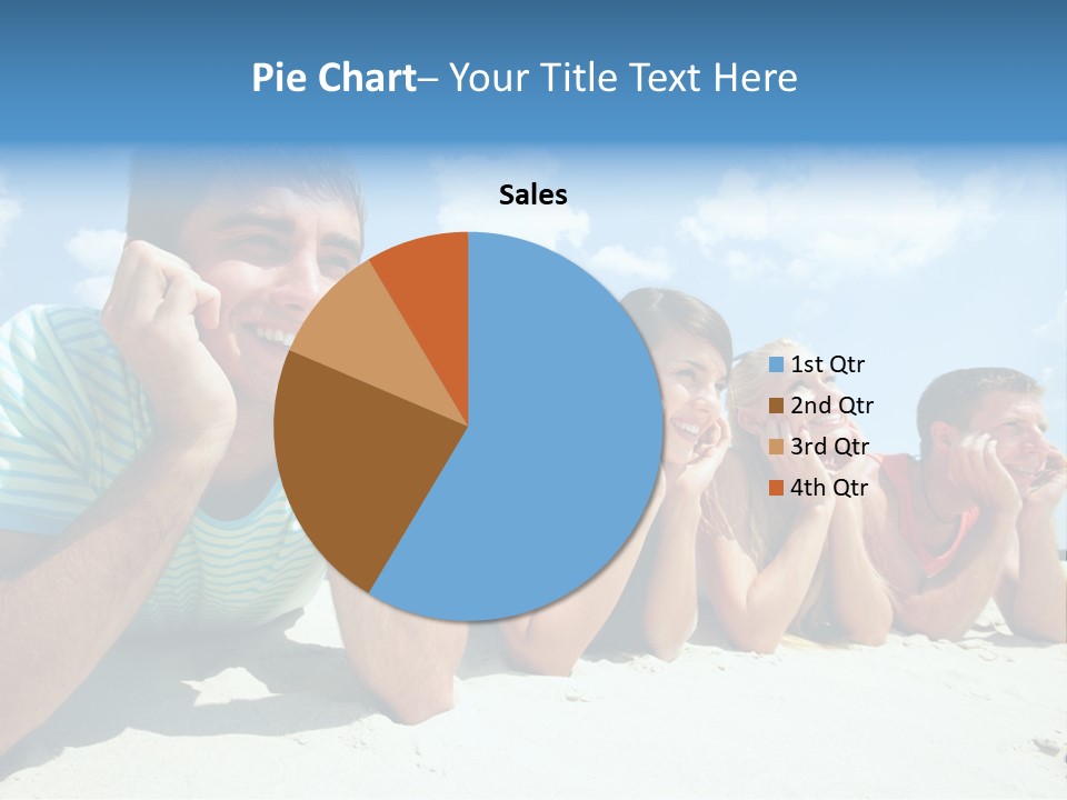 Sand Human Girl PowerPoint Template