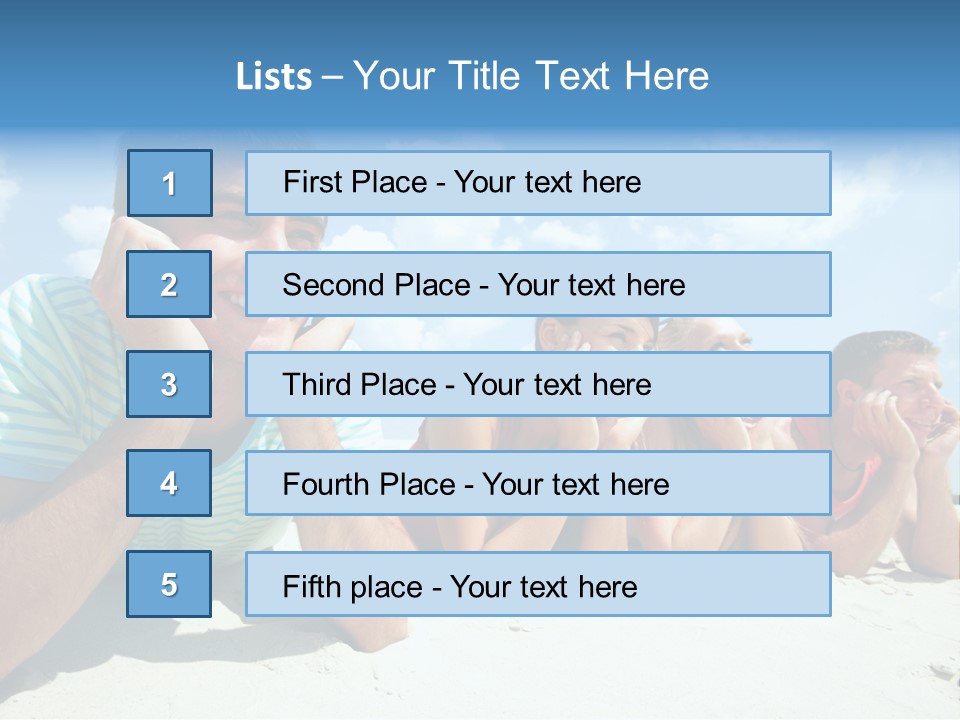 Sand Human Girl PowerPoint Template
