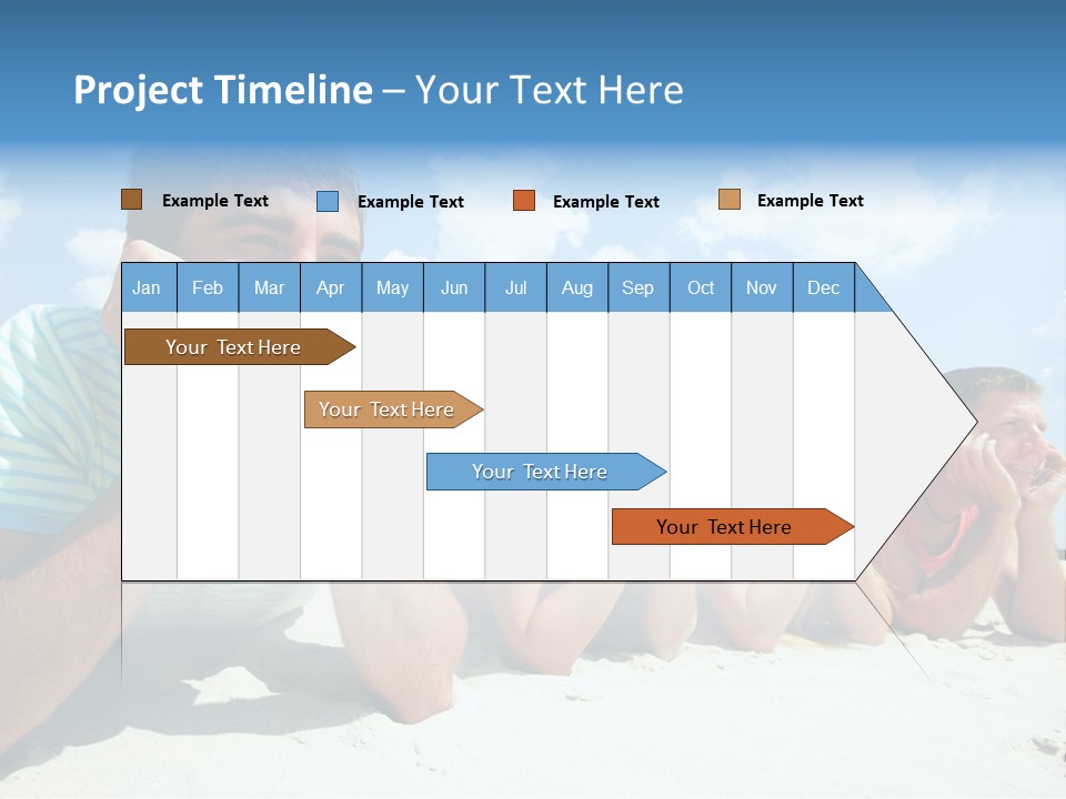 Sand Human Girl PowerPoint Template