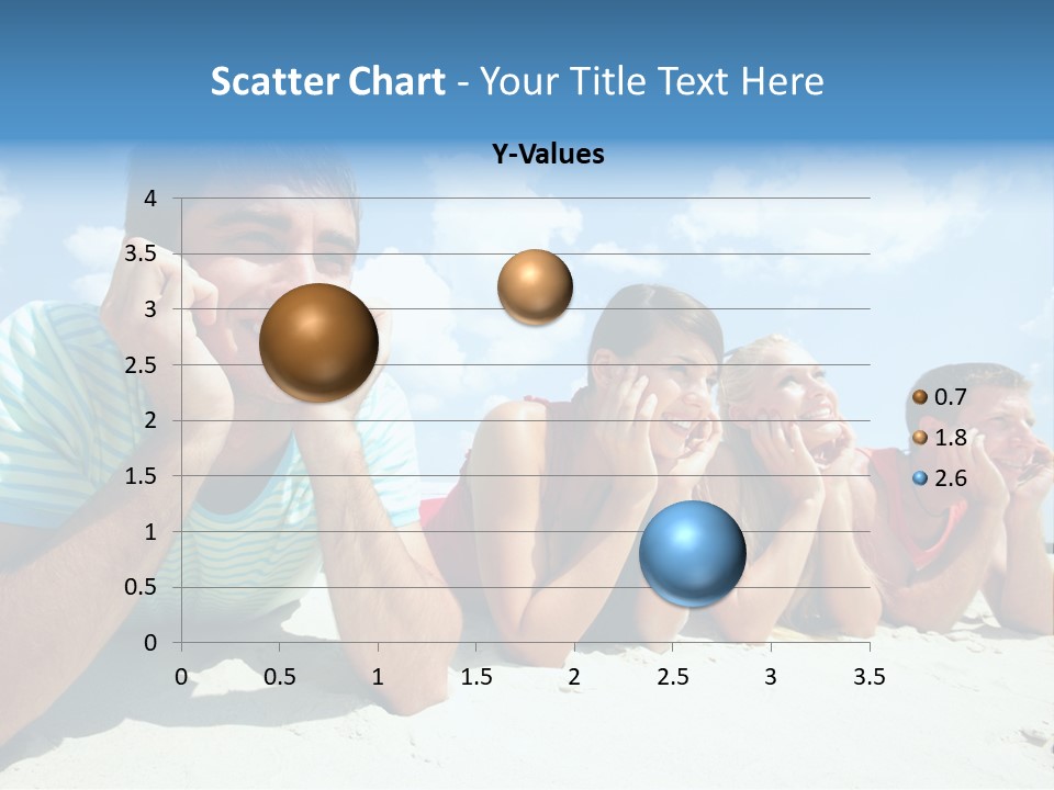 Sand Human Girl PowerPoint Template