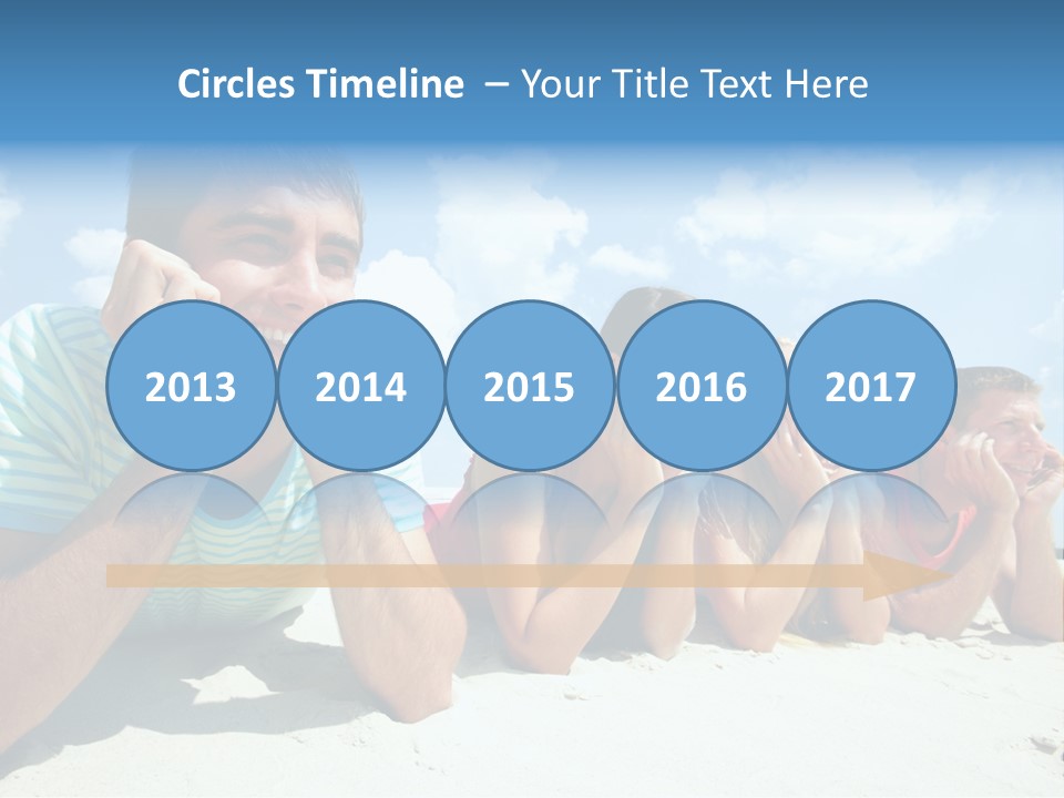 Sand Human Girl PowerPoint Template