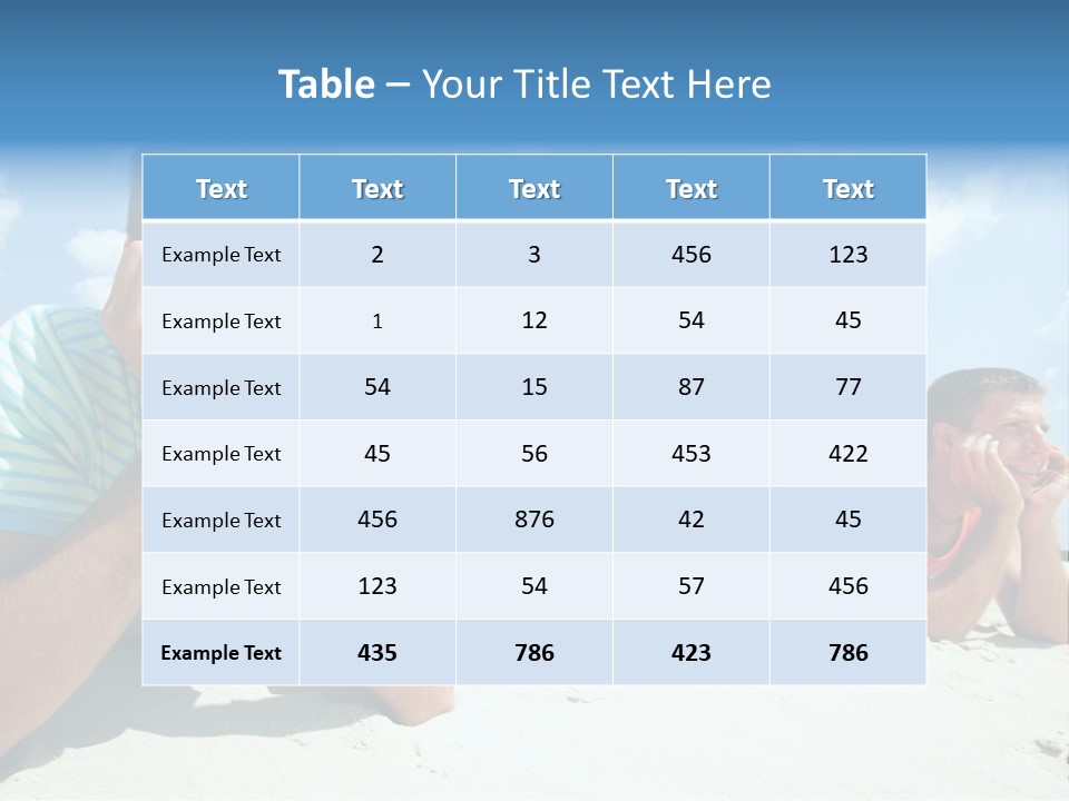 Sand Human Girl PowerPoint Template
