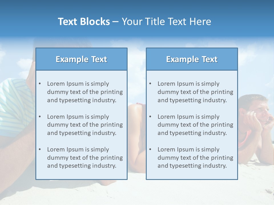 Sand Human Girl PowerPoint Template