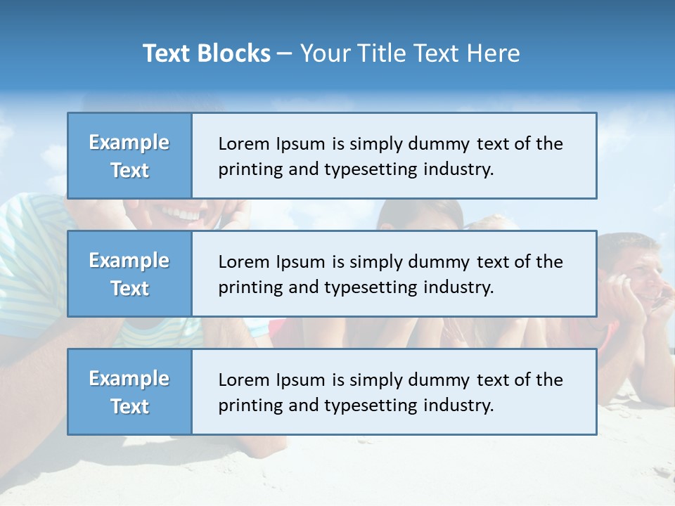 Sand Human Girl PowerPoint Template