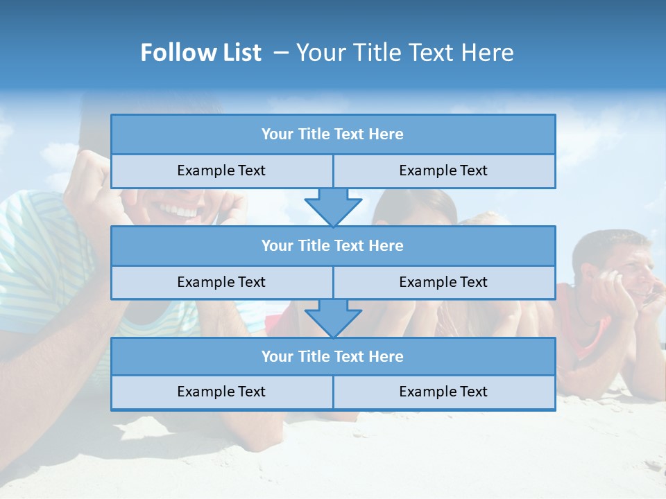 Sand Human Girl PowerPoint Template