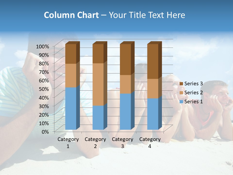Sand Human Girl PowerPoint Template