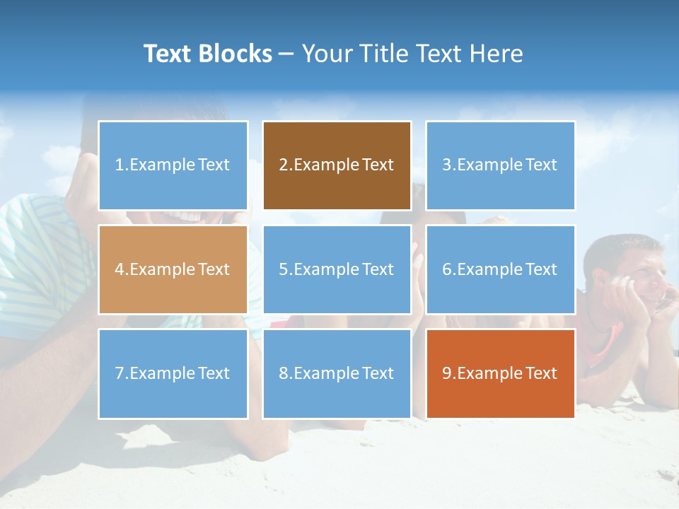 Sand Human Girl PowerPoint Template